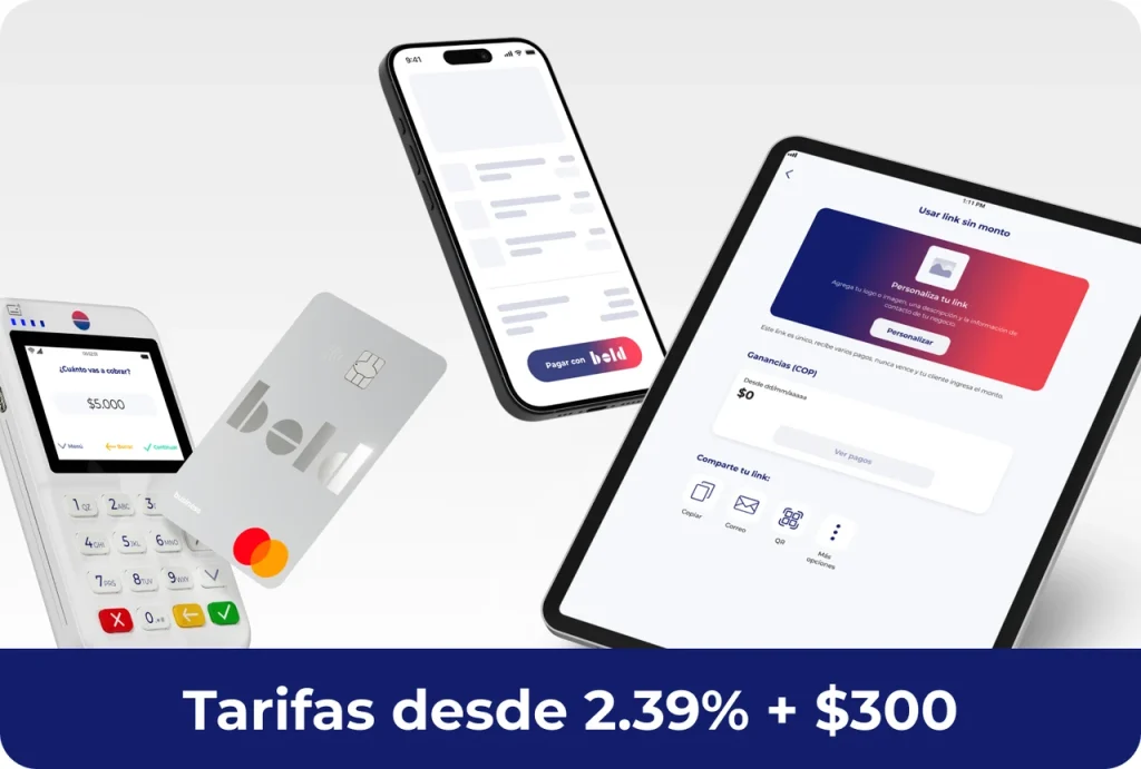 Tarifas de Bold